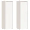 Image de Armoires murales 2 pcs Blanc 30x30x100 cm Bois de pin massif