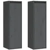 Image de Armoires murales 2 pcs Gris 30x30x100 cm Bois de pin massif