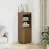 Image de vidaXL Buffet haut Marron miel 37x34x110 cm Bois massif de pin