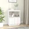 Image de vidaXL Buffet Blanc 60x34x75 cm Bois massif de pin