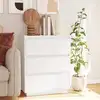 Image de vidaXL Buffet Blanc 60x34x75 cm Bois massif de pin