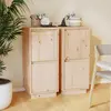 Image de vidaXL Buffets 2 pcs 31,5x34x75 cm Bois massif de pin