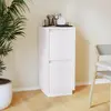 Image de vidaXL Buffet Blanc 31,5x34x75 cm Bois massif de pin