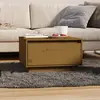 Image de vidaXL Table basse Marron miel 55x56x32 cm Bois massif de pin