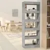 Image de vidaXL Bibliothèque/séparateur de pièce gris béton bois d'ingénierie