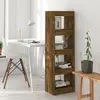 Image de vidaXL Bibliothèque/Séparateur de pièce Chêne fumé 40x30x135 cm