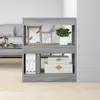 Image de vidaXL Bibliothèque/Séparateur de pièce Sonoma gris 60x30x72 cm