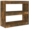 Image de Bibliothèque/Séparateur de pièce Chêne fumé 80x30x72 cm