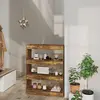 Image de vidaXL Bibliothèque/Séparateur de pièce chêne fumé bois d'ingénierie