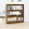 Image de vidaXL Bibliothèque/Séparateur de pièce chêne fumé 100x30x103 cm