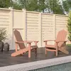 Image de vidaXL Chaises de jardin Adirondack lot de 2 PEHD Marron