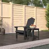 Image de vidaXL Chaise de jardin Adirondack avec table PEHD Anthracite