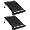 Image de vidaXL Panneaux de chauffage solaire de piscine courbés 2pcs 72,5x46cm