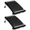 Image de vidaXL Panneaux de chauffage solaire de piscine courbés 2pcs 72,5x46cm