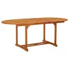 Image de vidaXL Table de jardin 200x100x75 cm Bois d'eucalyptus solide