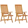 Image de vidaXL Chaises de jardin pliables lot de 2 Bois d'eucalyptus massif