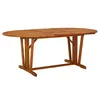 Image de vidaXL Table de jardin 200x100x75 cm Bois d'eucalyptus solide