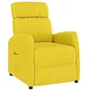 Image de vidaXL Fauteuil de relaxation, fauteuil TV avec fonction allongée, fauteuil réglable, pour salon, fauteuil inclinable, fauteuil rembourré, tissu jaune clair