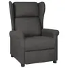 Image de vidaXL Fauteuil inclinable Gris foncé Tissu