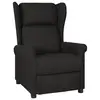 Image de vidaXL Fauteuil inclinable Noir Tissu