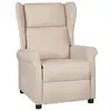 Image de vidaXL Fauteuil inclinable Crème Tissu