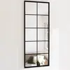 Image de vidaXL Miroir mural noir 100x40 cm métal