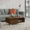 Image de vidaXL Table basse chêne marron 90x60x35 cm bois d'ingénierie