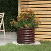 Image de vidaXL Jardinière de jardin Acier galvanisé 40x40x36 cm Marron