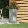 Image de vidaXL Jardinière de jardin Acier galvanisé 40x40x68 cm Argenté