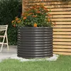 Image de vidaXL Jardinière Acier galvanisé 80x80x68 cm Anthracite