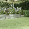 Image de vidaXL Lit surélevé de jardin Acier galvanisé Argenté