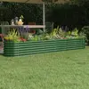 Image de vidaXL Lit surélevé de jardin Acier galvanisé 260x40x36 cm Vert