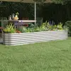 Image de vidaXL Lit surélevé de jardin Acier galvanisé Argenté