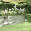 Image de vidaXL Lit surélevé de jardin Acier galvanisé Argenté