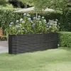 Image de vidaXL Lit surélevé de jardin Acier galvanisé Anthracite