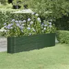 Image de vidaXL Lit surélevé de jardin Acier galvanisé 260x40x68 cm Vert