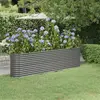 Image de vidaXL Lit surélevé de jardin Acier galvanisé 260x40x68 cm gris