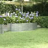 Image de vidaXL Lit surélevé de jardin Acier galvanisé Argenté