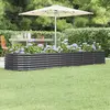 Image de vidaXL Lit surélevé de jardin Acier galvanisé Anthracite