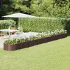 Image de vidaXL Lit surélevé de jardin Acier galvanisé marron