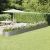 Image de vidaXL Lit surélevé de jardin Acier galvanisé Argenté