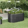 Image de vidaXL Lit surélevé de jardin Acier galvanisé Anthracite