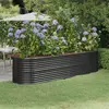 Image de vidaXL Lit surélevé de jardin Acier galvanisé Anthracite