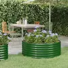 Image de vidaXL Lit surélevé de jardin Acier galvanisé 100x100x36cm Vert