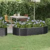Image de vidaXL Lit surélevé de jardin Acier galvanisé Anthracite