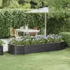 Image de vidaXL Lit surélevé de jardin Acier galvanisé Anthracite