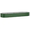Image de vidaXL Lit surélevé de jardin Acier galvanisé 322x100x36cm Vert