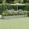 Image de vidaXL Lit surélevé de jardin Acier galvanisé Argenté