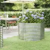 Image de vidaXL Lit surélevé de jardin Acier galvanisé Argenté