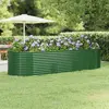 Image de vidaXL Lit surélevé de jardin Acier galvanisé 322x100x68cm Vert